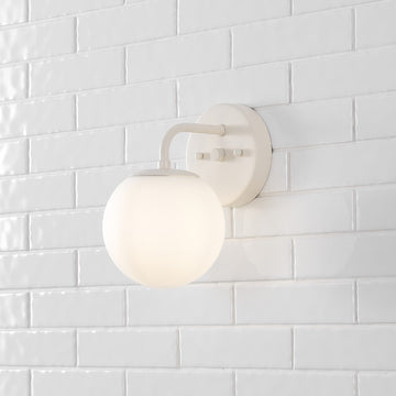Louis Parisian Globe Metal/Frosted Glass Modern Contemporary LED Vanity